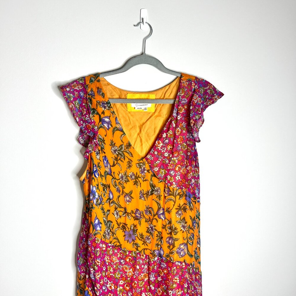 Anthropologie Hanky Hem Midi Dress Floral Slip Dress Fairycore Cottagecore 16W - Picture 5 of 8